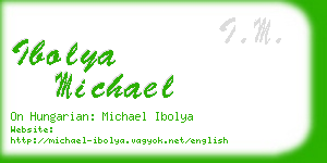 ibolya michael business card